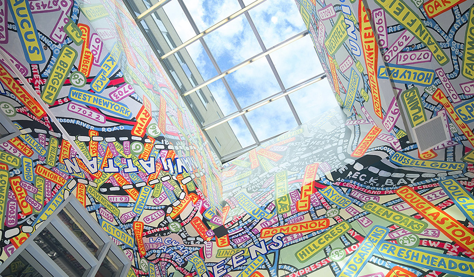 Paula Scher Design Queens Metropolitan Campus