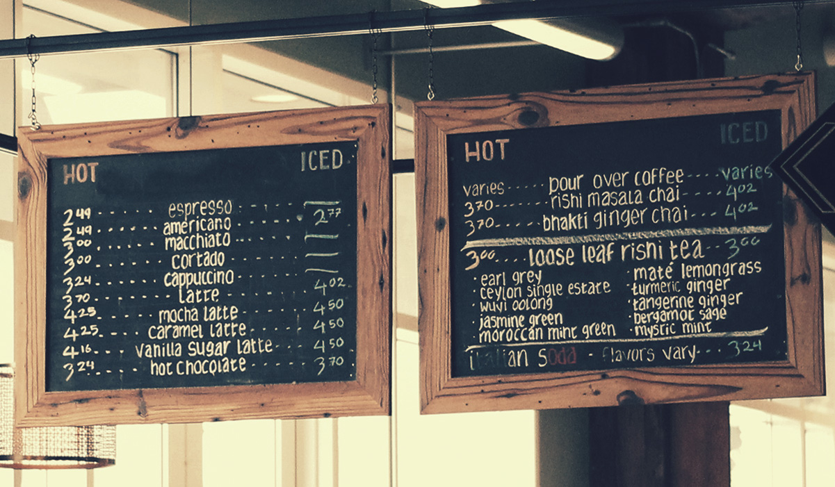 tabelas de preços de design