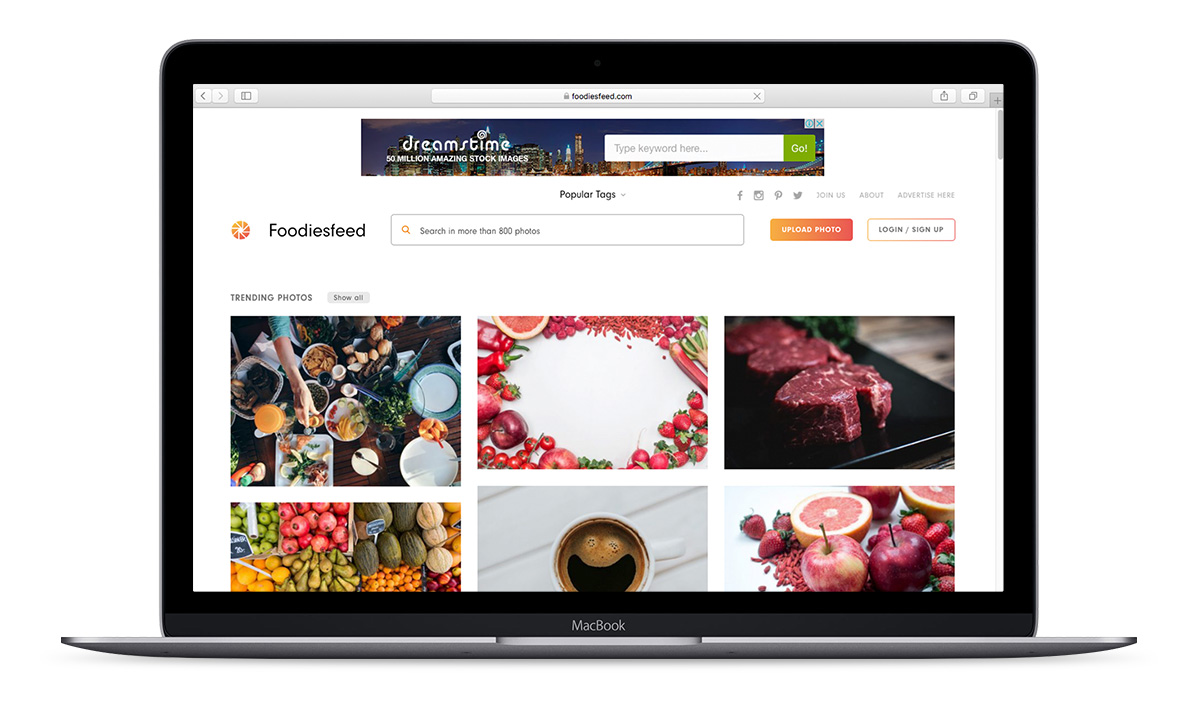 banco de imagens foodiesfeed