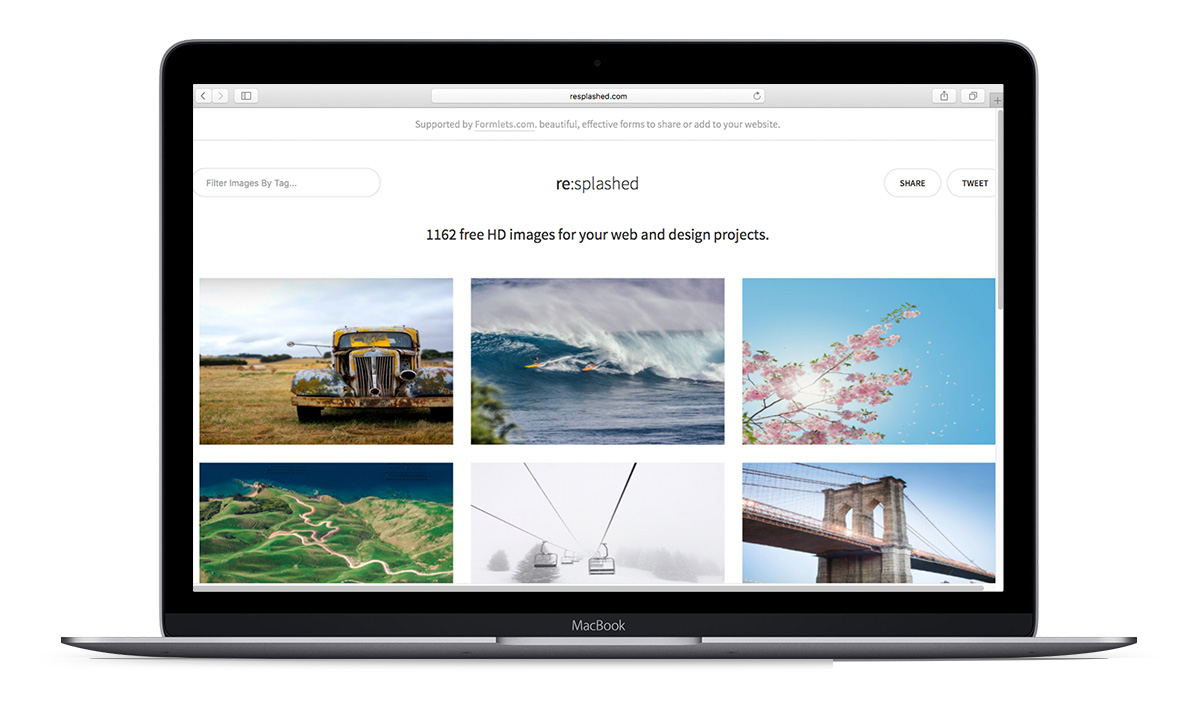 banco de imagens re:splashed