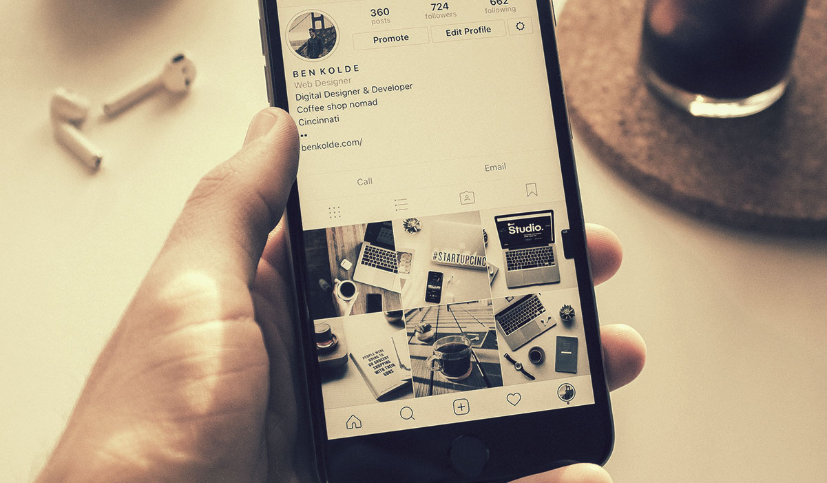 link da bio do Instagram