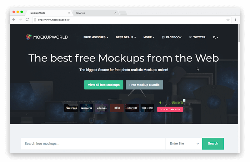 Mockup World - Free Mockups