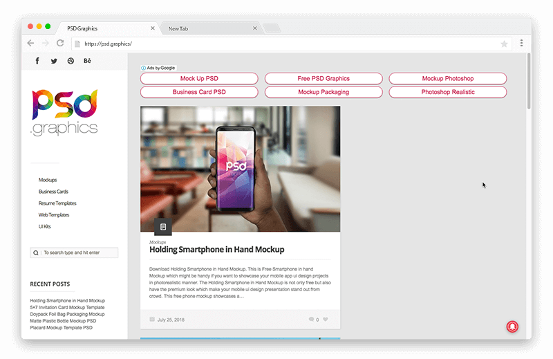 PSD Graphics Mockups