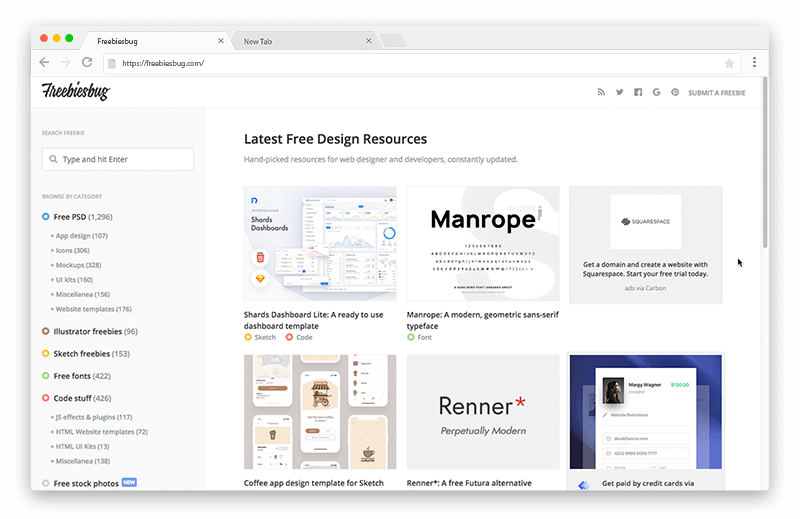 Freebiesbug - Arquivos para designers