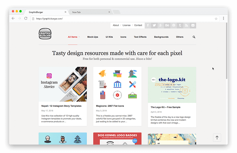 GraphicBurger - recursos de design