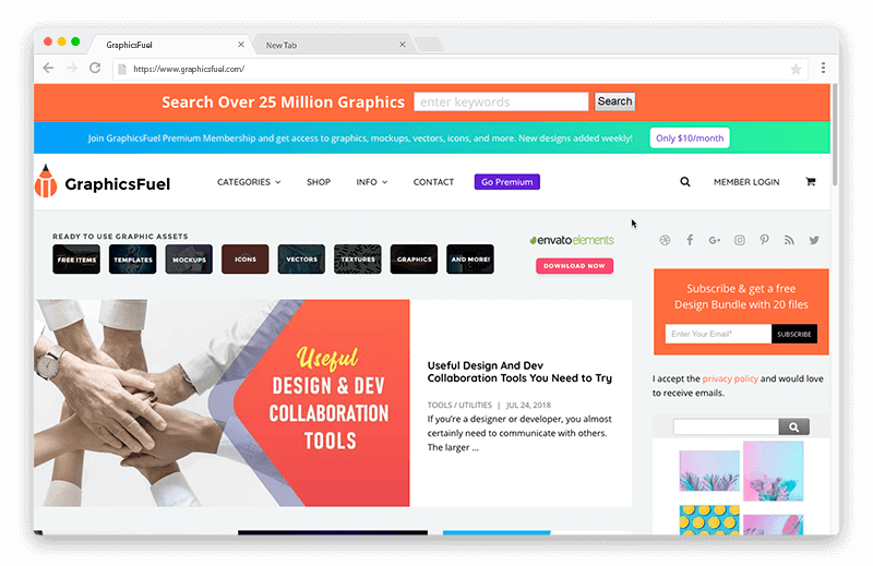 GraphicsFuel - Recursos de design